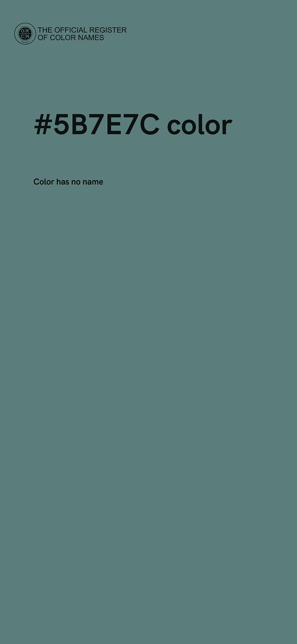 #5B7E7C color image