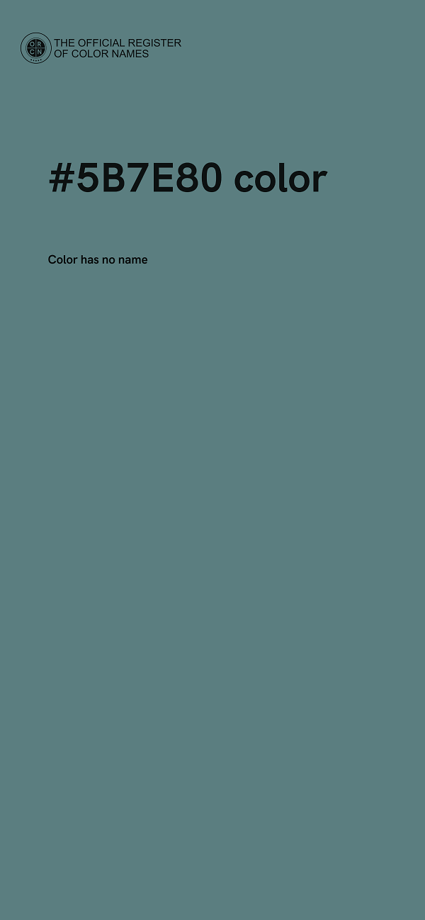 #5B7E80 color image