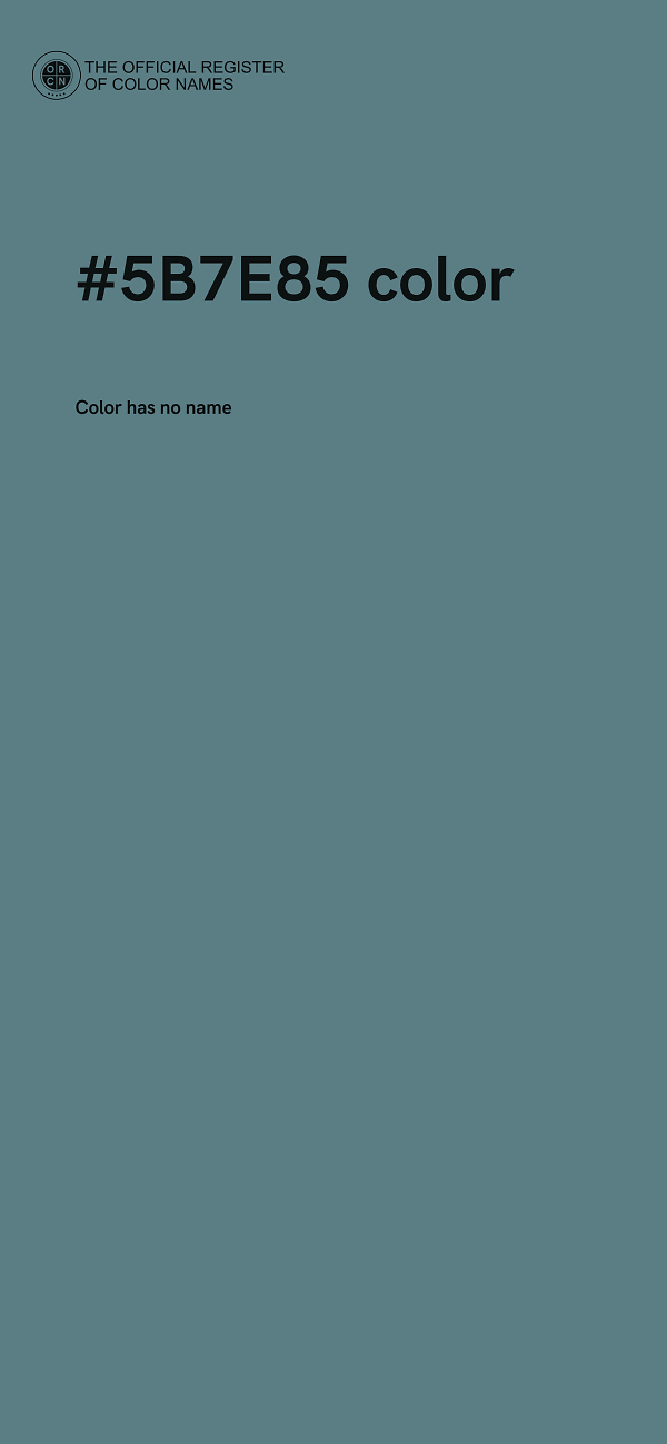 #5B7E85 color image
