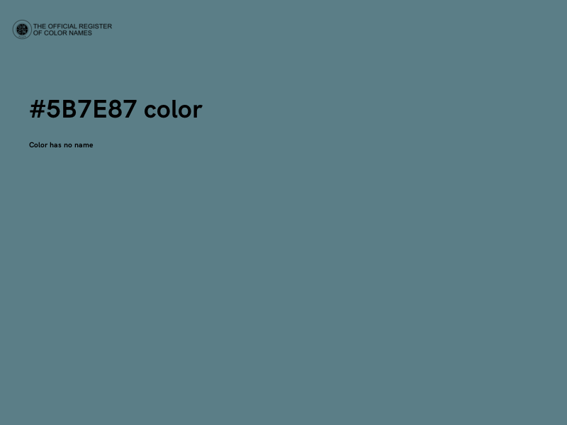 #5B7E87 color image