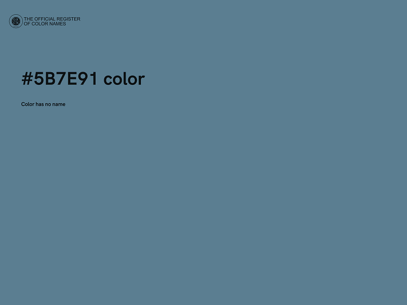 #5B7E91 color image