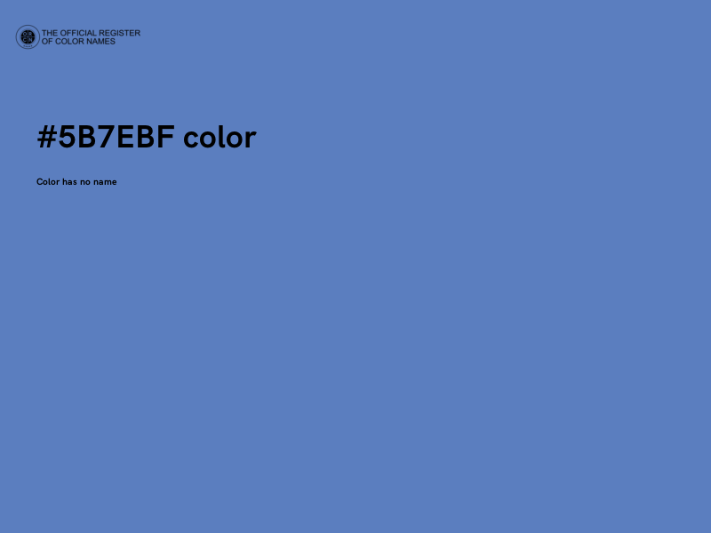#5B7EBF color image
