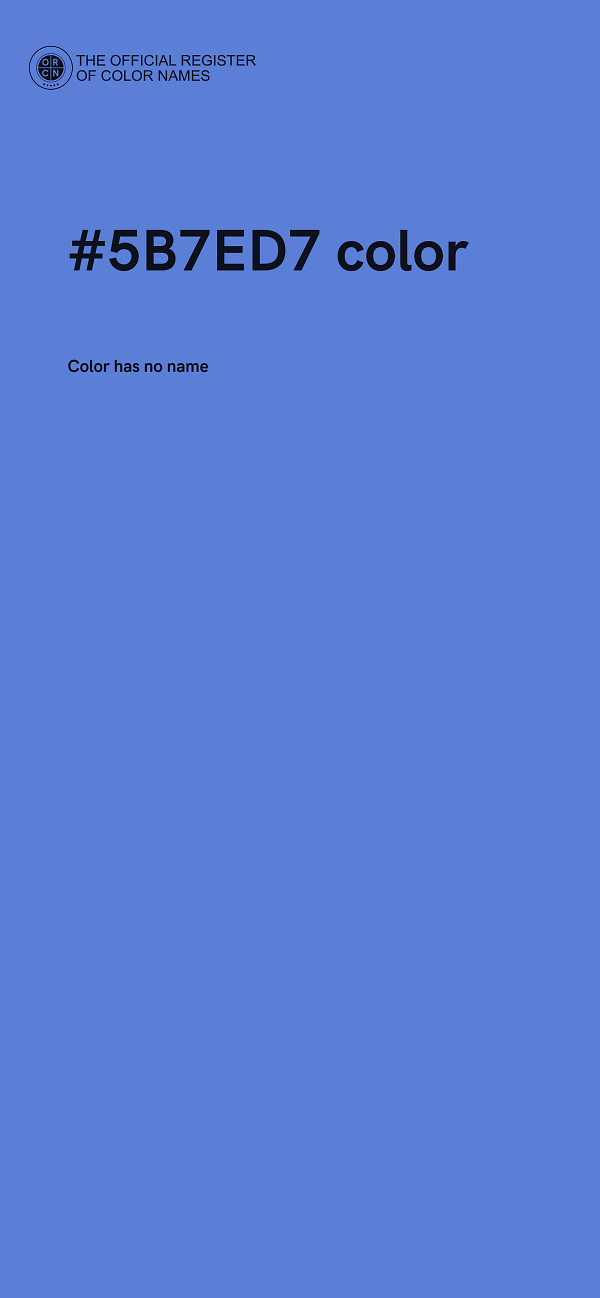 #5B7ED7 color image