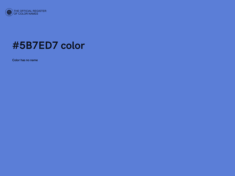 #5B7ED7 color image