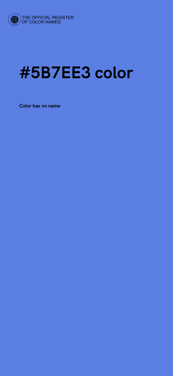 #5B7EE3 color image