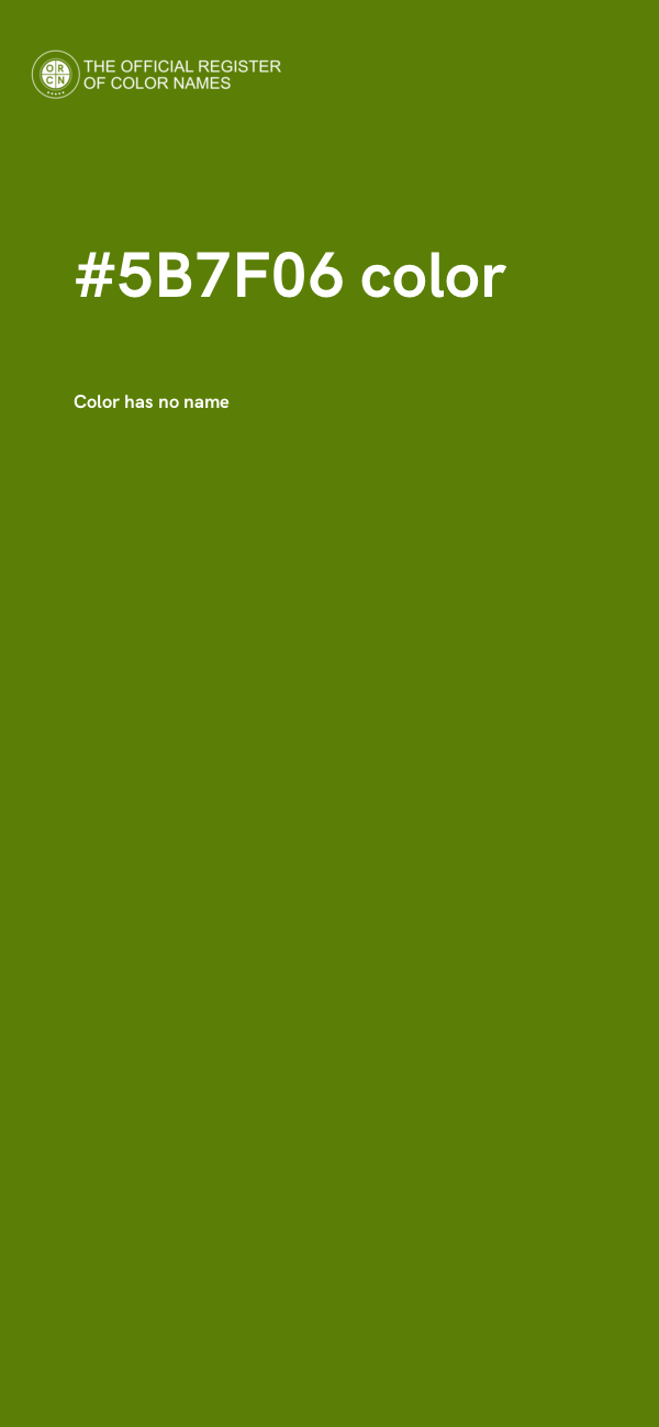 #5B7F06 color image