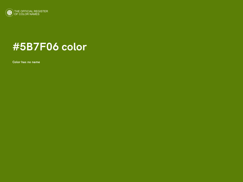 #5B7F06 color image