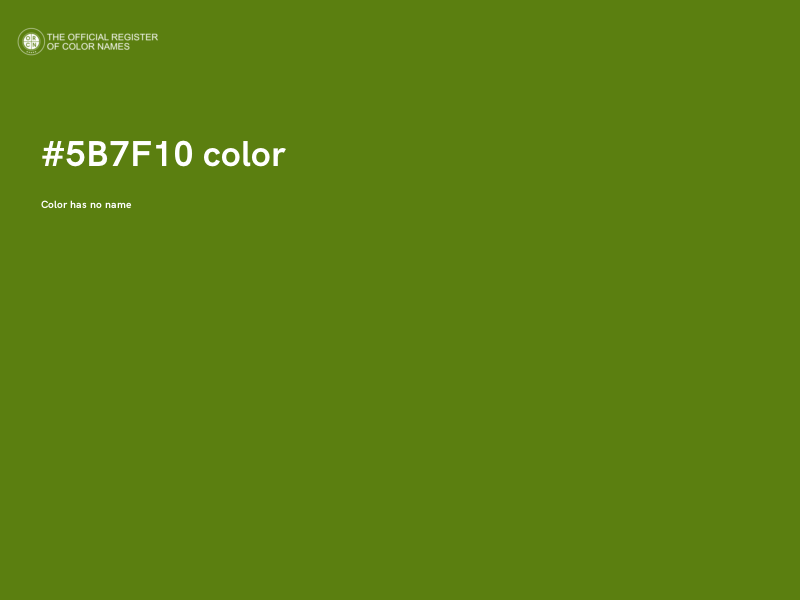 #5B7F10 color image