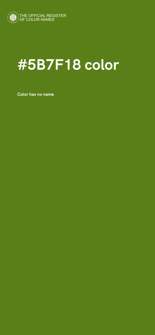 #5B7F18 color image