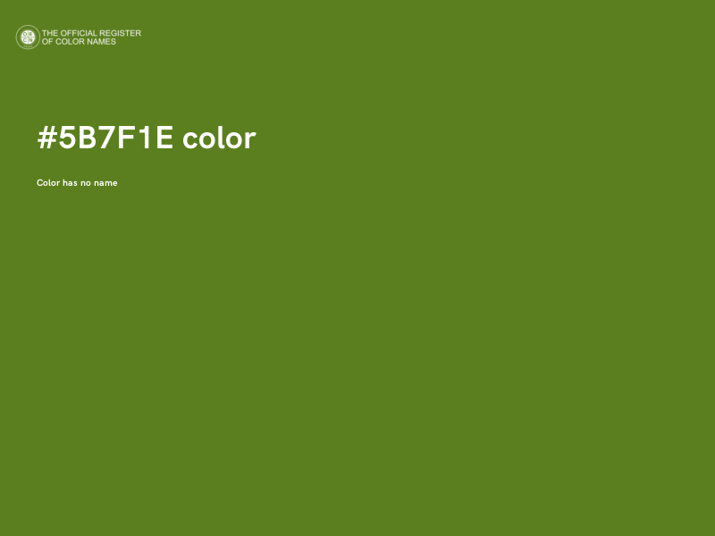 #5B7F1E color image