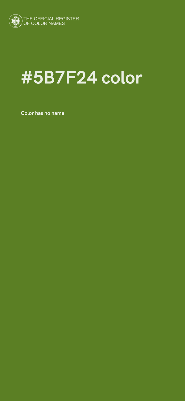 #5B7F24 color image