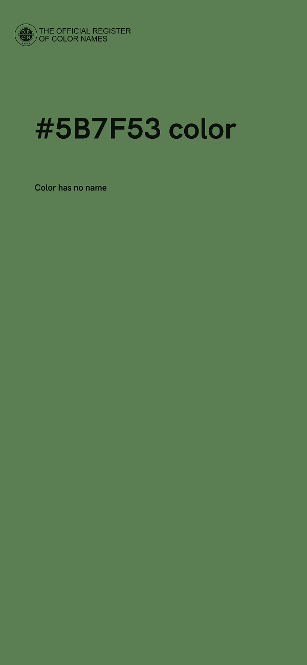#5B7F53 color image
