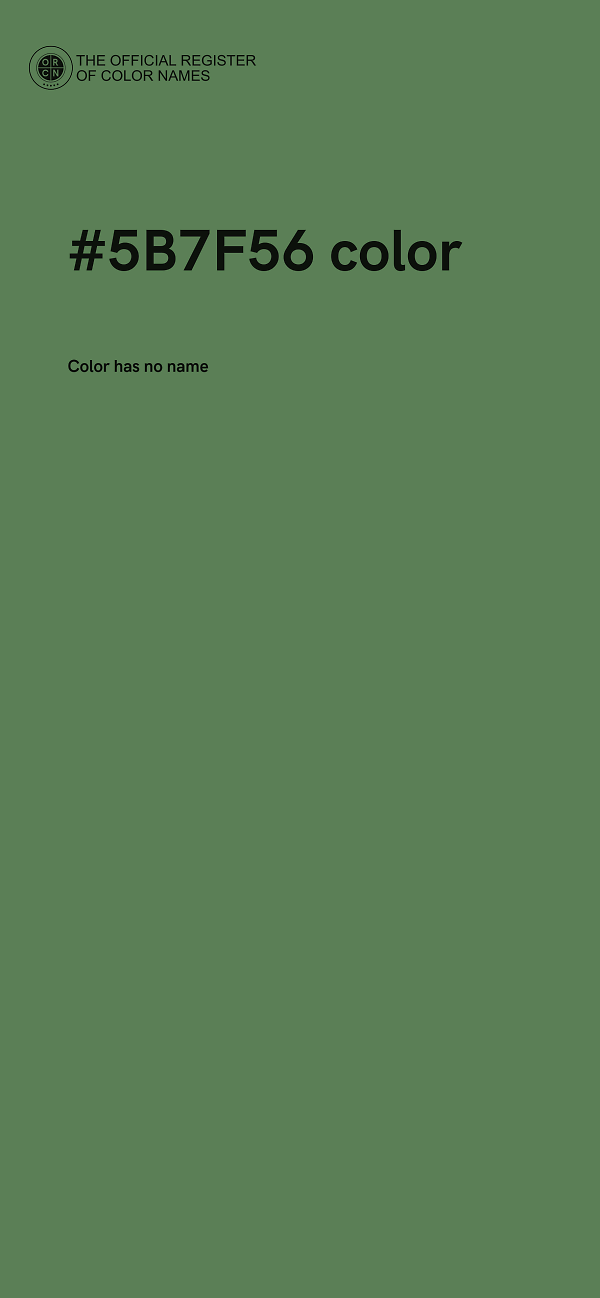 #5B7F56 color image