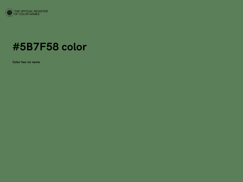 #5B7F58 color image