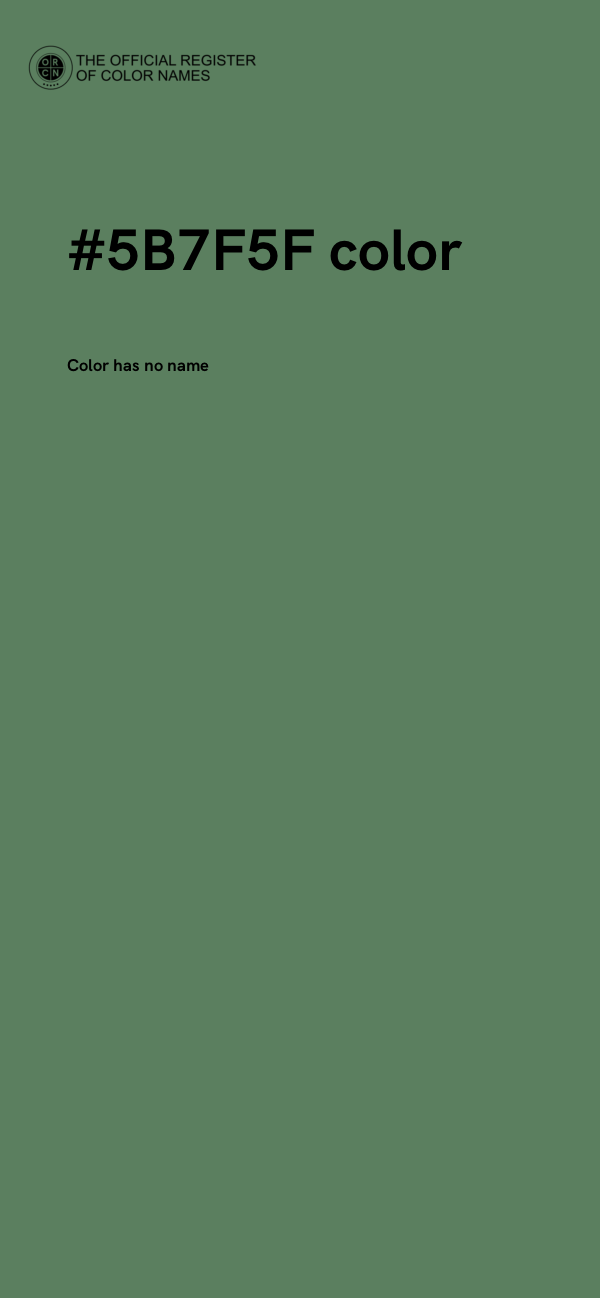 #5B7F5F color image