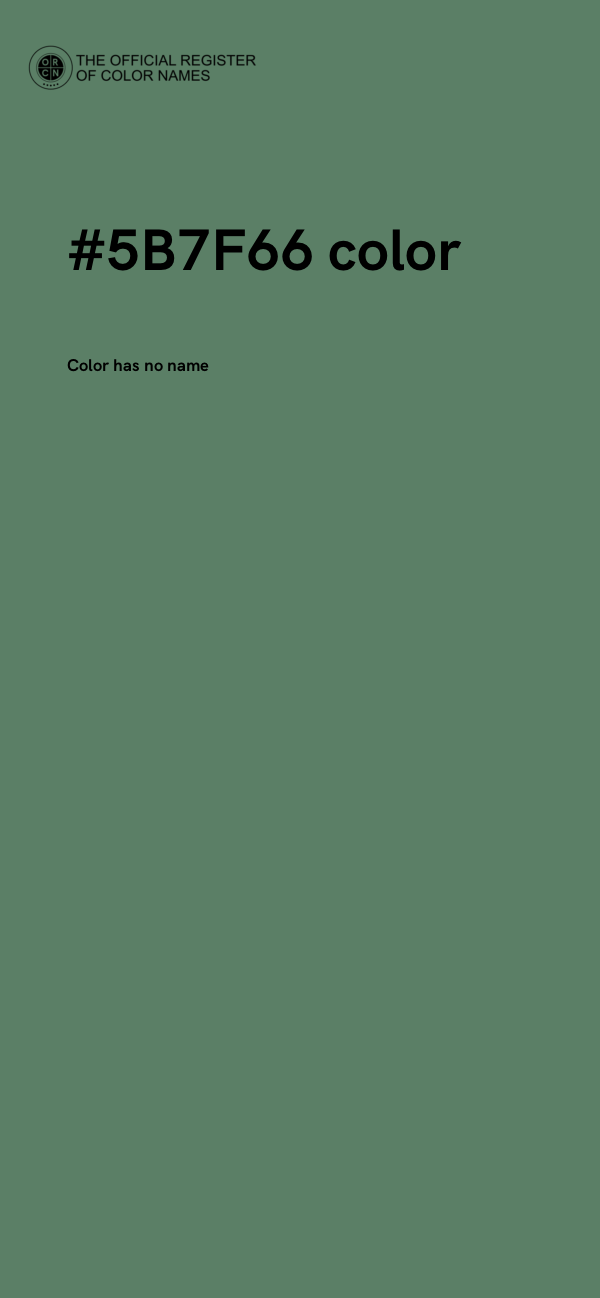 #5B7F66 color image