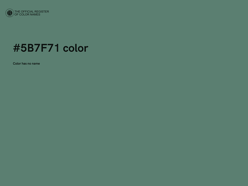 #5B7F71 color image