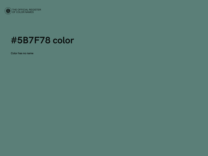 #5B7F78 color image