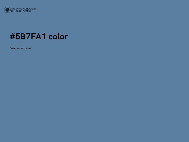 #5B7FA1 color image