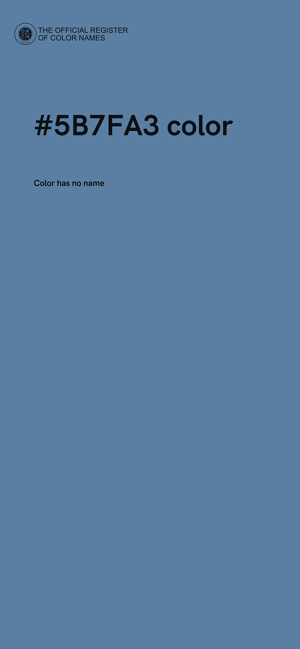 #5B7FA3 color image