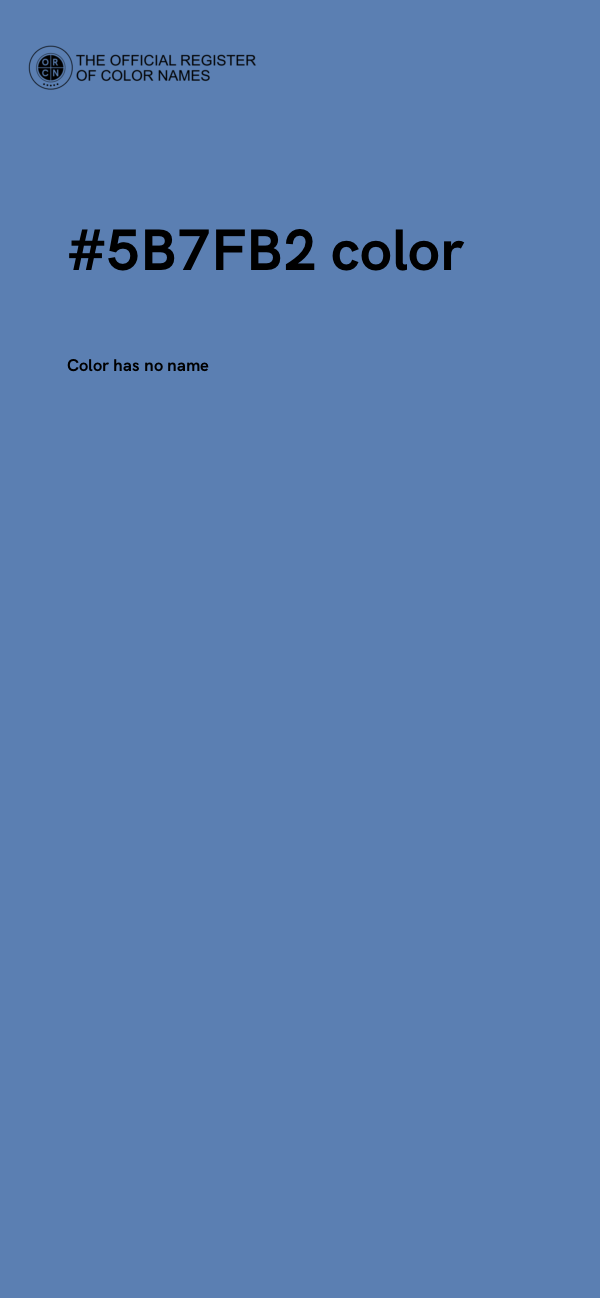 #5B7FB2 color image
