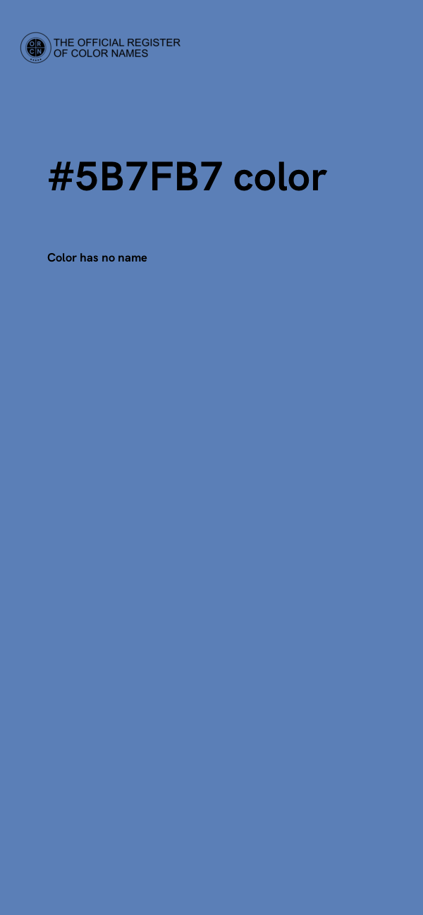 #5B7FB7 color image