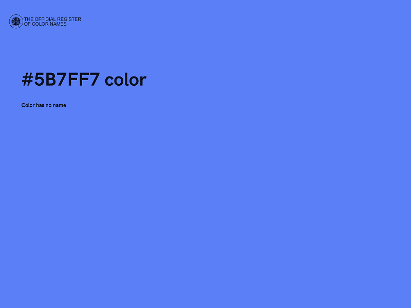 #5B7FF7 color image