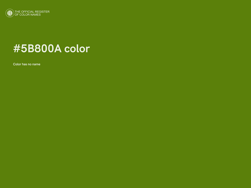 #5B800A color image