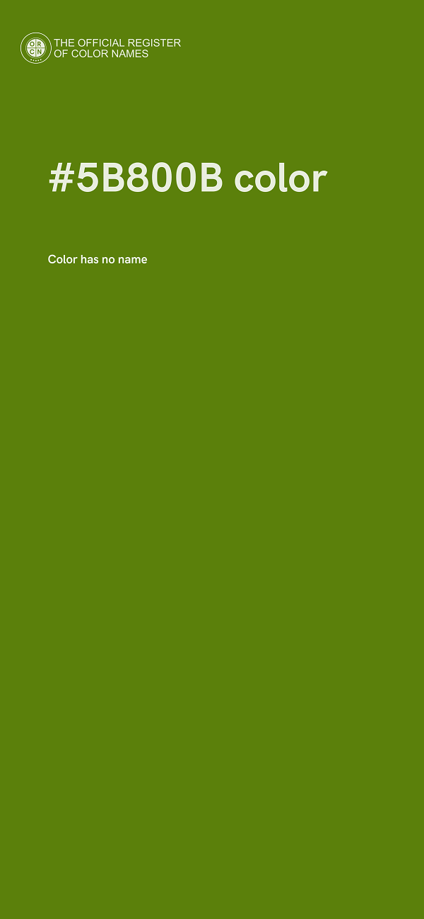 #5B800B color image