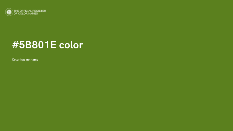 #5B801E color image