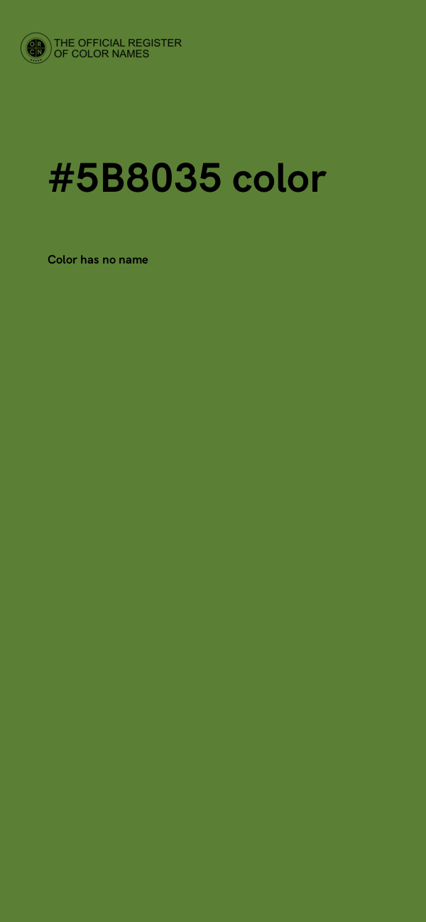 #5B8035 color image