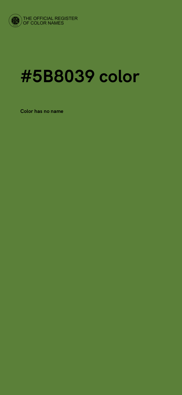 #5B8039 color image
