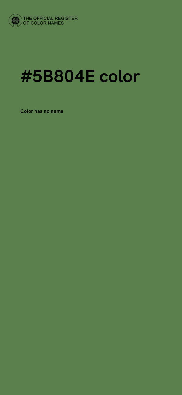 #5B804E color image