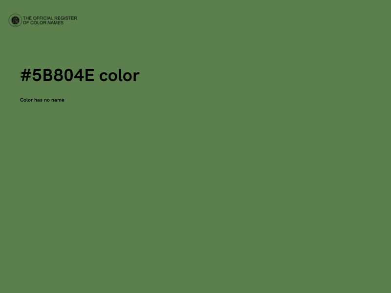 #5B804E color image