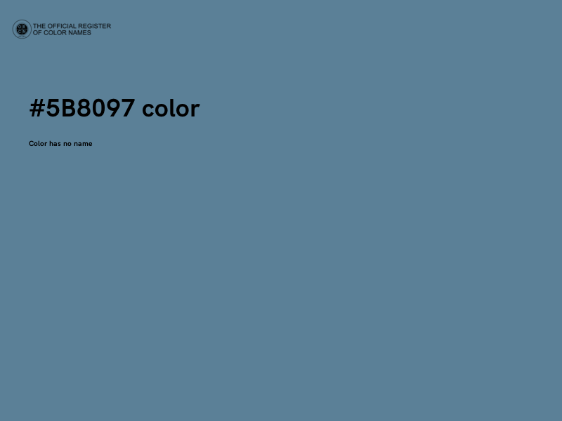 #5B8097 color image