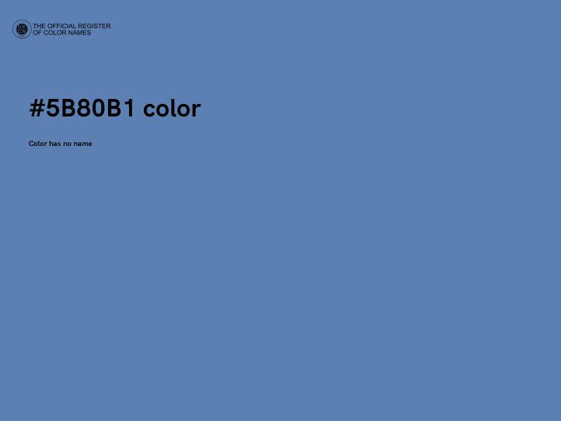 #5B80B1 color image