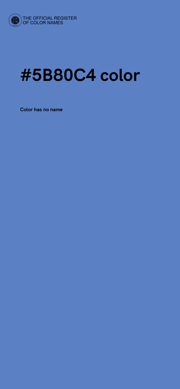 #5B80C4 color image