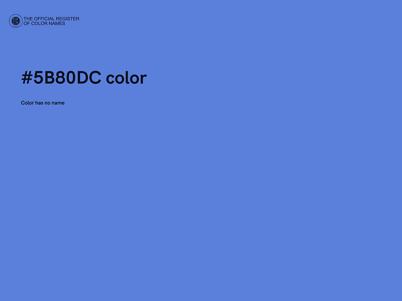 #5B80DC color image