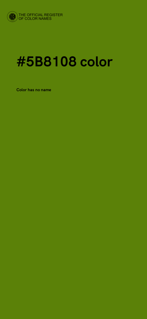 #5B8108 color image