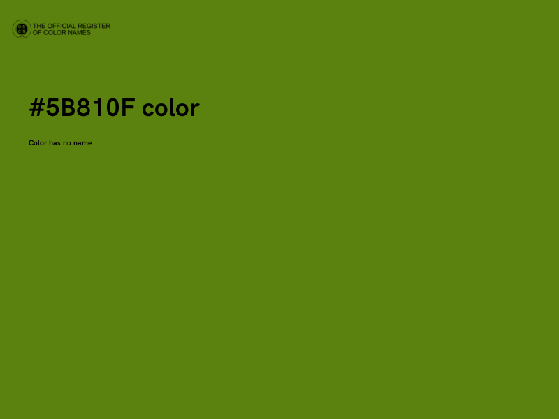 #5B810F color image