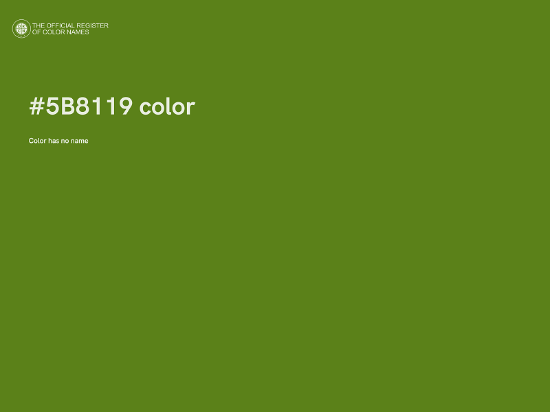 #5B8119 color image