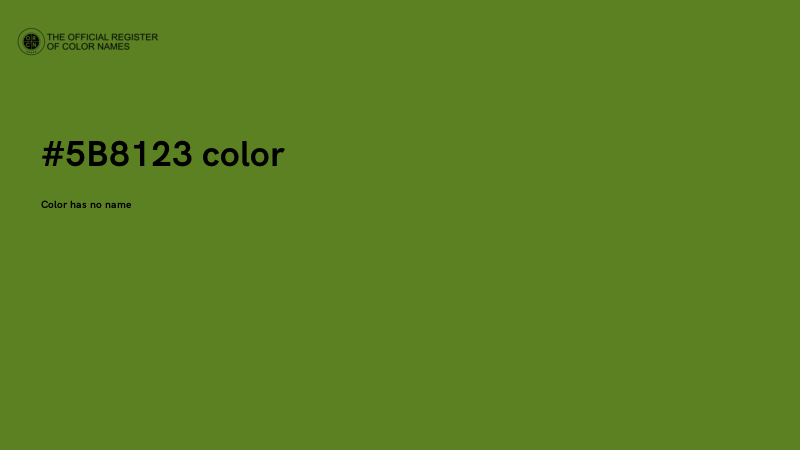 #5B8123 color image