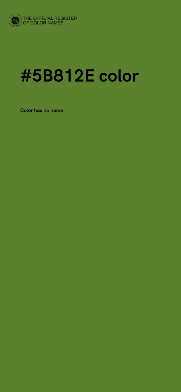 #5B812E color image