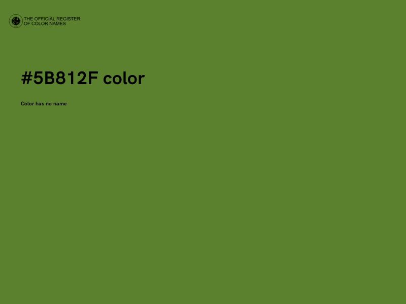 #5B812F color image