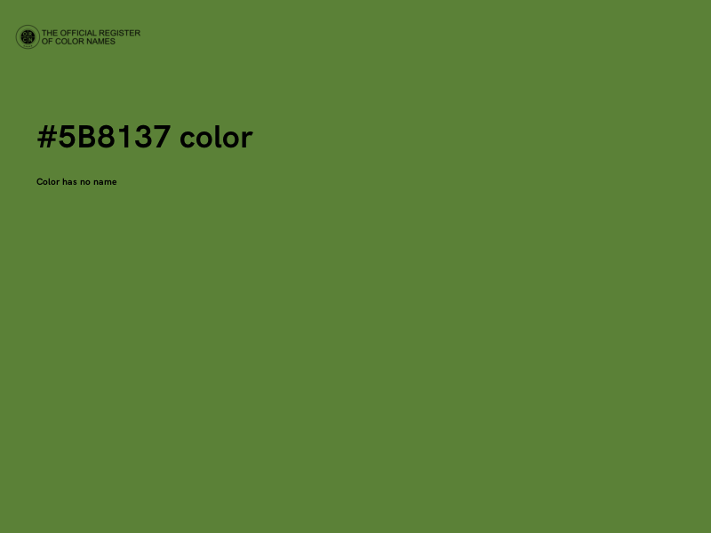 #5B8137 color image