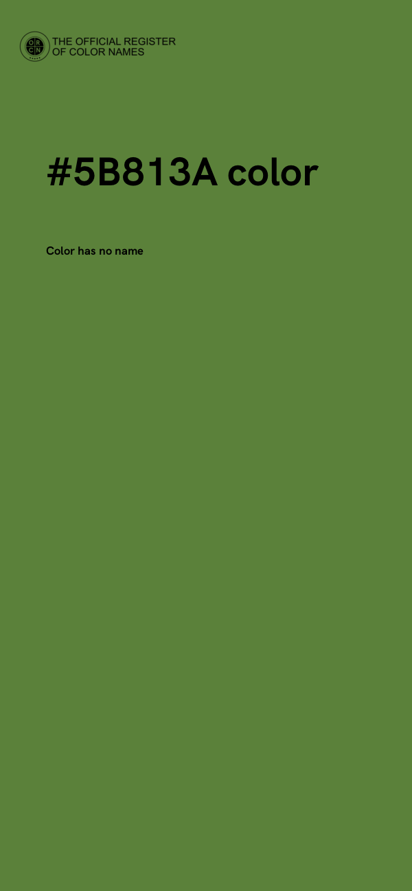 #5B813A color image