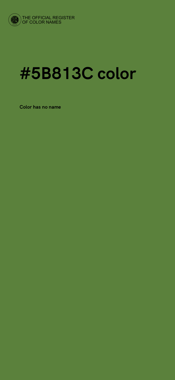 #5B813C color image