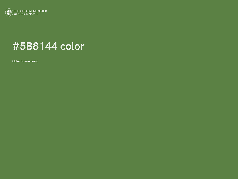 #5B8144 color image