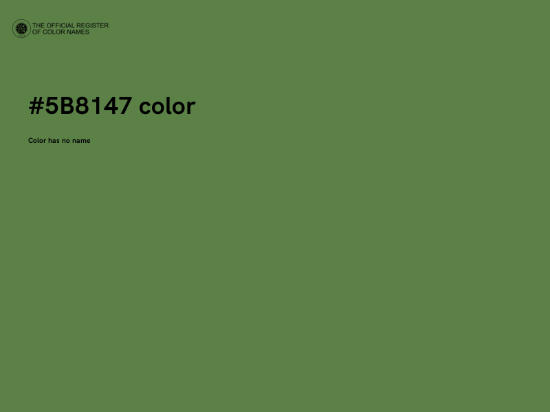 #5B8147 color image