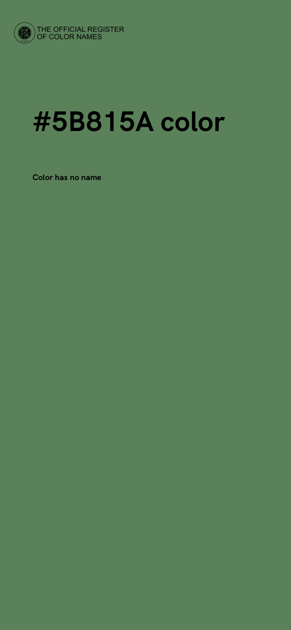 #5B815A color image